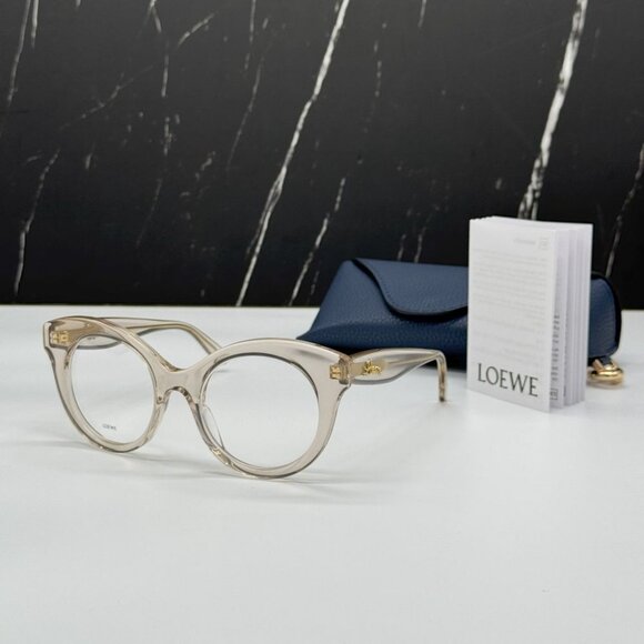NEW LOEWE LW50074I 057 EYEGLASSES WOMEN BROWN ROUND EYEWEAR main image 10